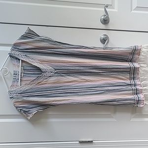 Subtle Luxury Striped Cotton Dress
